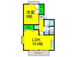 サンライズ加茂弐番館の物件間取画像